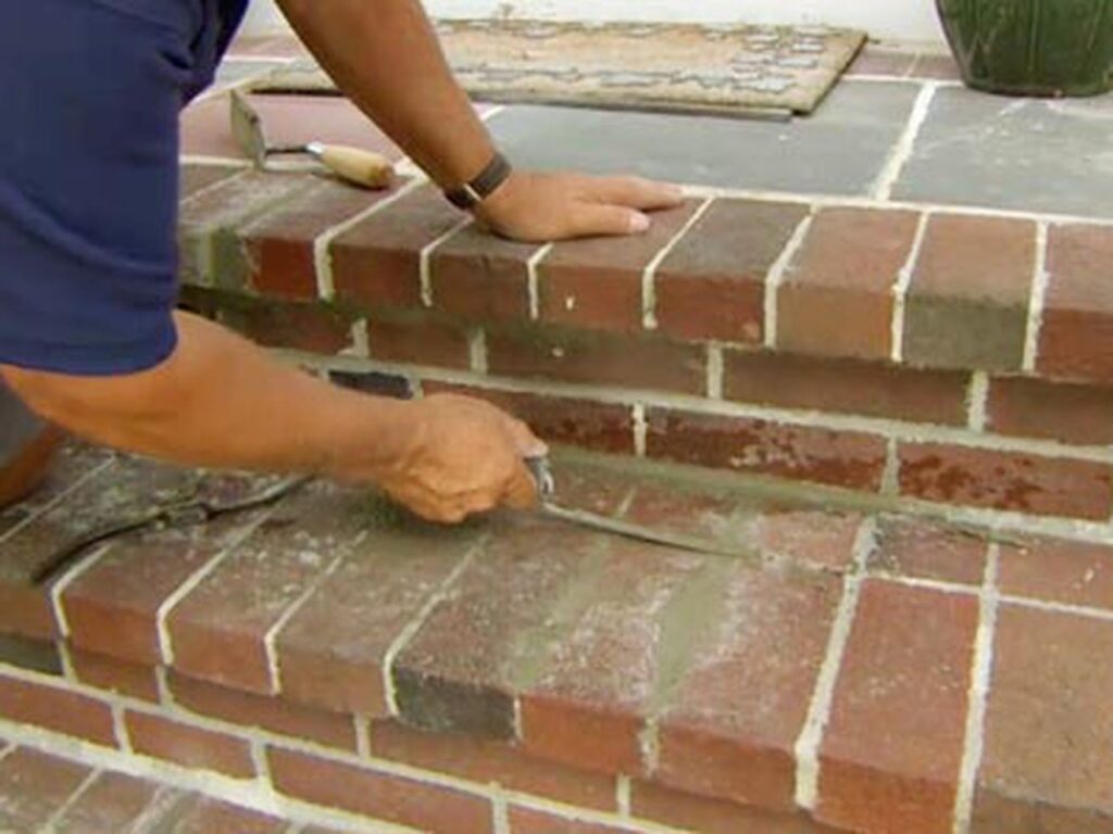 how do you tuck point brick