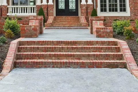 pointing brick steps
