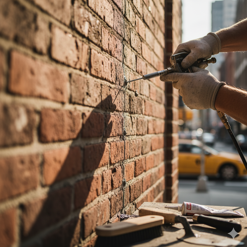 Brick Wall Crack Repair Made Easy in NYC