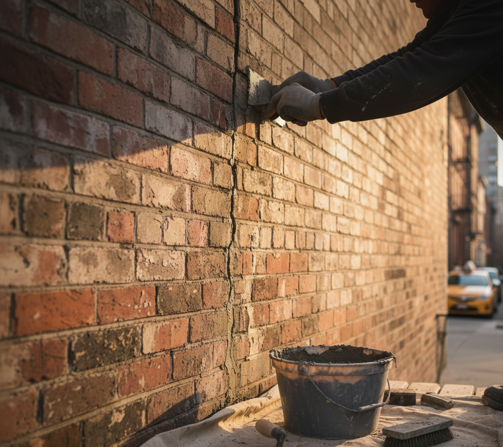 Brick Wall Crack Repair Made Easy in NYC
