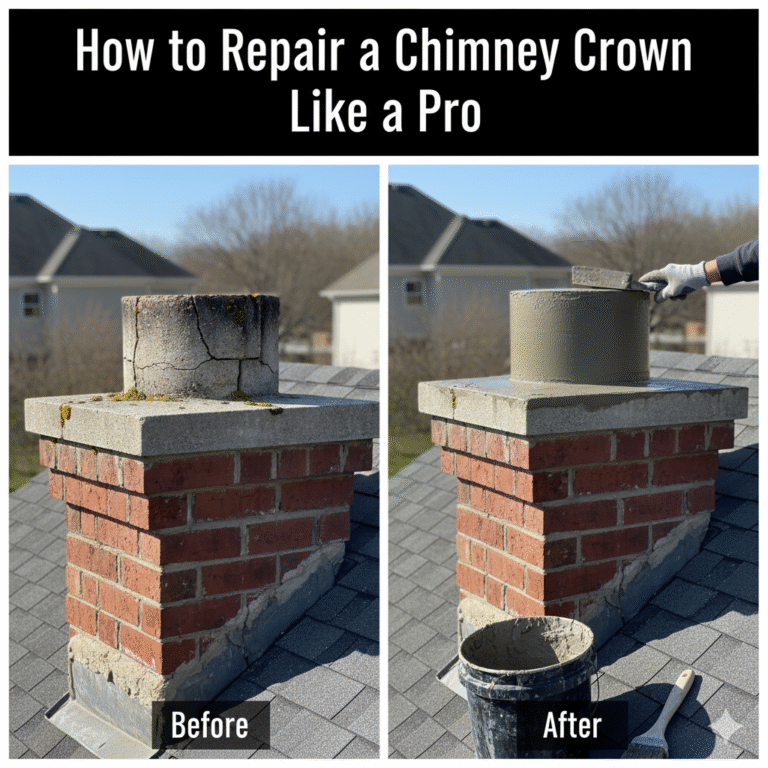 How to Repair a Chimney Crown Like a Pro