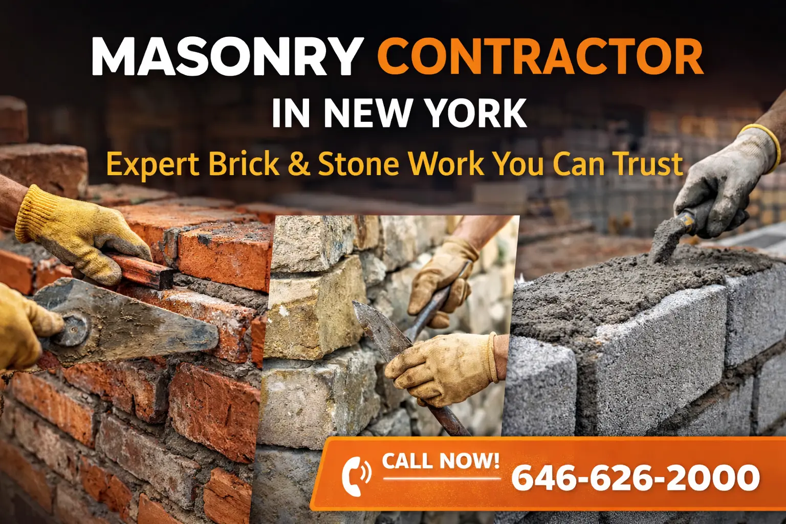 Masonry Contractor in New York – Expert Brick & Stone Services You Can Trust masonry contractor in New York