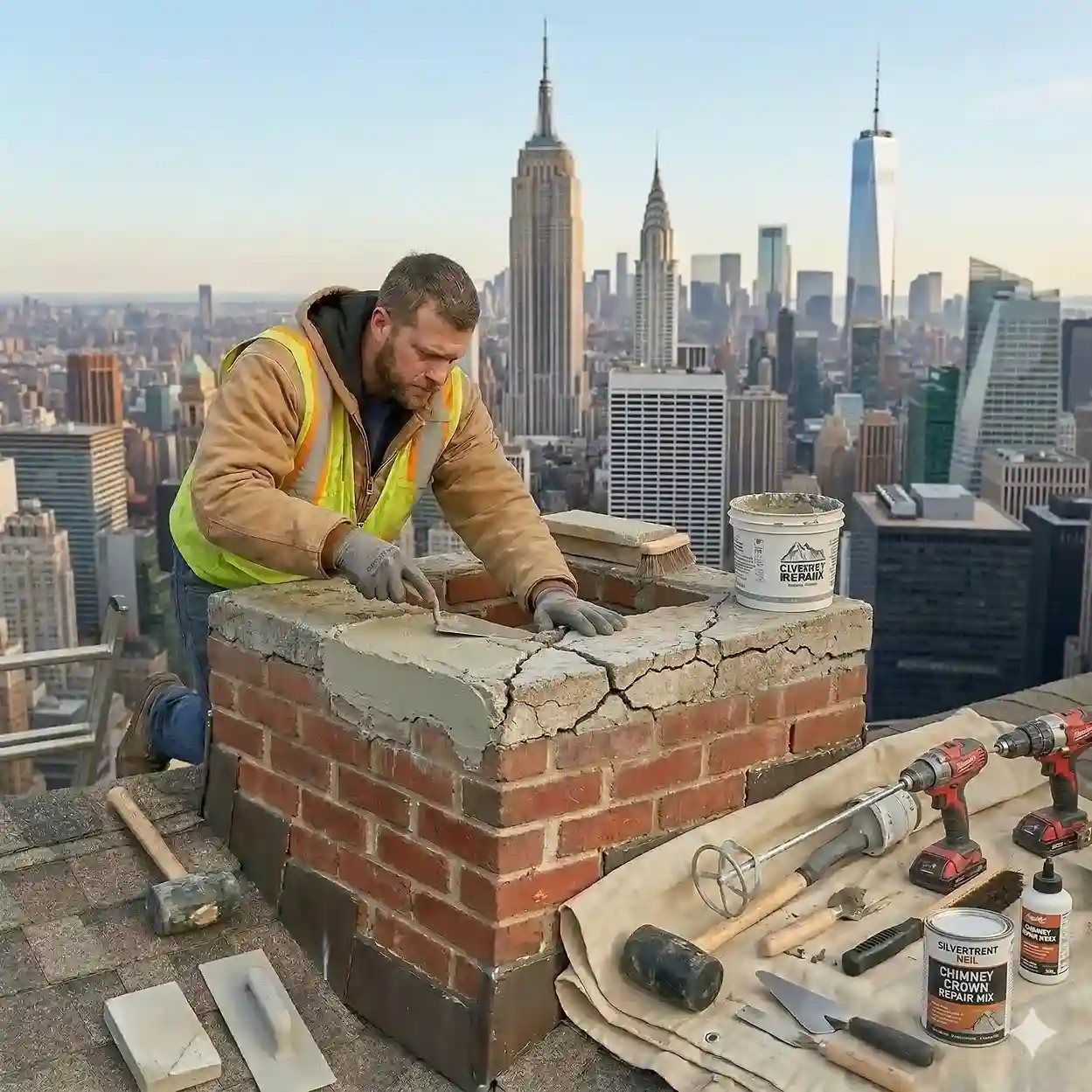 Chimney Crown Repairing