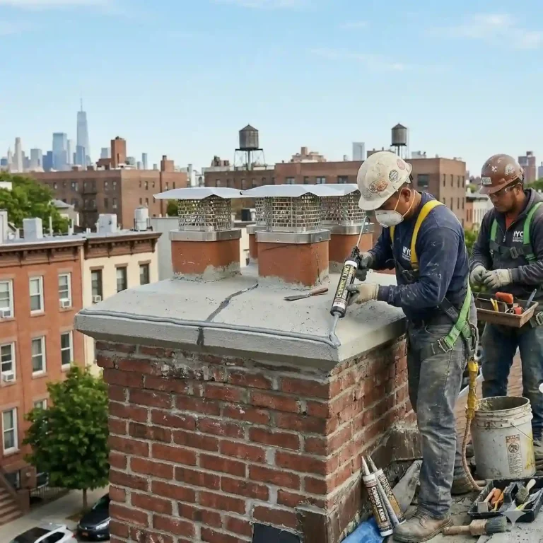 Chimney Crown Crack Sealing