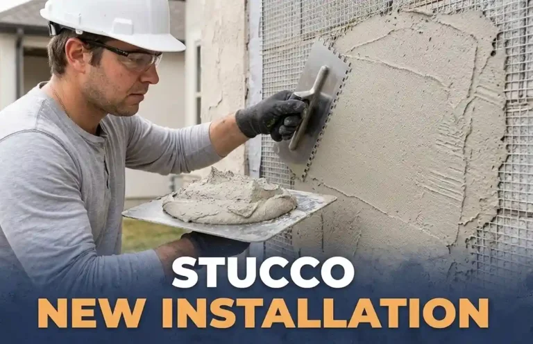 stucco wall installation